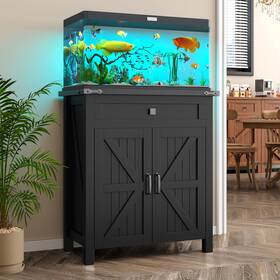 Kepptory 0356y 20 Gallon Fish Tank Stand With Power Outlets Farmhouse Decorative Aquarium S