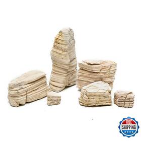Kingrui B0dnq11rt4 5lb Natural Pagoda Aquarium Rocks 2-5in For Fish Tank Terrarium And Reptil