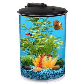 Koller Products 049146360395 3-gallon 360 Aquarium With Led Lighting 7 Color Choices And Power Filter I