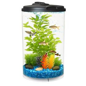 Koller Products B09fqgjs66 3-gallon 360 Aquarium With 7-color Led And Power Filter