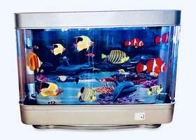 La-2011-yw Artificial Tropical Fish Dolphin Aquarium Decorative Lamp Virtual Ocean In Motio