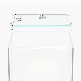 Landen 744759721402 4mm Thick Clear Glass Aquarium Lid Includes 4 Clips For Secure Placement
