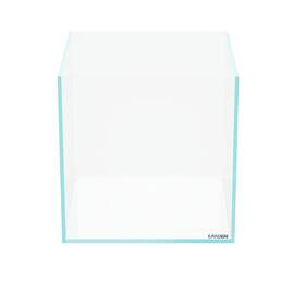 Landen 843477102200 25c 3.7 Gallon Cube Rimless Low Iron Aquarium Tank W9.84 D9.84×