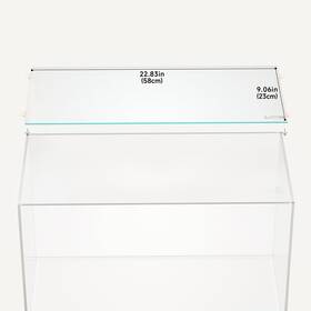 Landen B0br7xwpw3 4mm Clear Glass Aquarium Lid 580x230mm With Clips