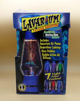 Lavarium Lav-082-bl Multi-color Lava Lamp 1.6 Liter Aquarium New Open Box