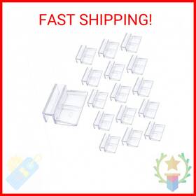 Leefone 764595506445 16 Pcs 10mm Acrylic Aquarium Cover Clip Clear Fish Tank Glass Suppor