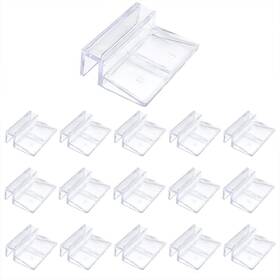Leefone 764595506773 16 Pcs 8mm Acrylic Aquarium Cover Clip Clear Fish Tank Glass Supp