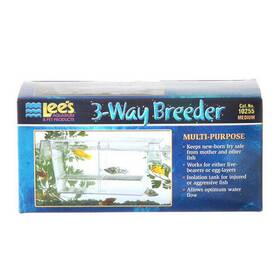 Lees 010838102555 3-way Breeding Tank 6.75 Inch L X 3 W H By