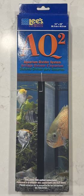 Lees 10610 Aq Aquarium Divider System 12 Inch X16 For Quarantine/separation - 20h Gallon