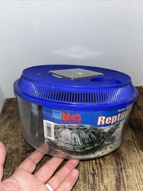 Lees Aquarium & Pet Products 010838200459 And Round Reptile Ranch Blue Clear 1 Each/10.37 In