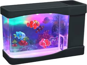 Lightahead 9g-7uf6-sh44 Artificial Mini Aquarium A Sensory Multi Colored Led Swimming Fish Ta