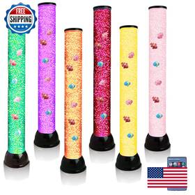 Lightahead B08cvvlykp Extra Large 32 Inches Led Fantasy Bubble Fish Tube Fake Aquarium 7