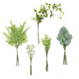 Lings Moment Levcb-bod-prf-5t Artificial Greenery Stems Box Set 71pcs With 5 Kinds Of Faux G