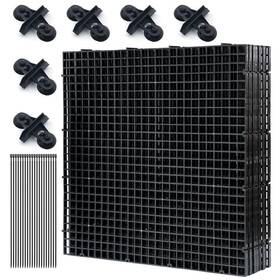 Linlan L032 Aquarium Fish Tank Dividers Set 8 Pcs 30x30 Cm Grid Plastic With 6