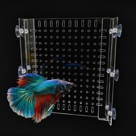 Liyaoli Ow01-29js Acrylic Fish Tank Divider For 10 Gallon Aquarium 9.5 Inch X11 Adjustable Clear T