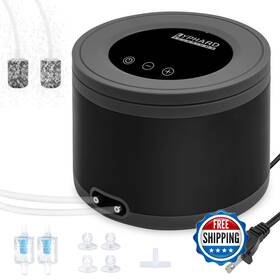 Lyphard Aquariums B0c2p4v2pm 8w Aquarium Air Pump Dual Outlet Ultra Quiet Adjustable Fish Tank Aerato