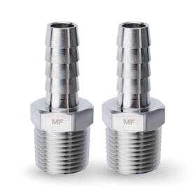Sa308b308m-2 Maacflow Stainless Steel 3/8 Inch Male Npt To Hose Id Barb Barbed Fitti Sa308b308m-2 Maacflow Stainless Steel 3/8 Inch Male Npt To Hose Id Barb Barbed Fitti