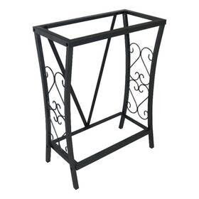 Maklaine M-4960-2867733 Traditional Steel 10 Gallon Metal Aquarium Stand In Black