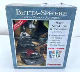 Marineland 047431502710 Betta-sphere Betta Display Aquarium W Nite-glow Illumination Led Lighting