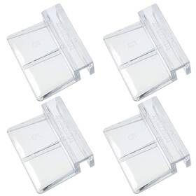 Meetoot Cftgch-5-4-re 4pcs Acrylic Fish Tank Bracket - 5mm Aquarium Support Clear