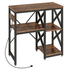 Metyerry 729545069159 29-37 Gallon Fish Tank Stand With Power Outlet Adjustable 3-tier Aquarium Sta