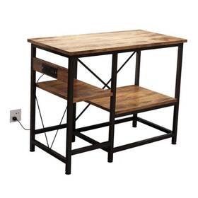 Metyerry 736963296364 40-50 Gallon Fish Tank Stand With Power Outlet And Adjustable Shelves 36x19