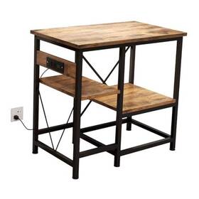 Metyerry 753947714157 20-29-37 Gallon Fish Tank Stand With Power Outlet Shelves 30x13 Metal