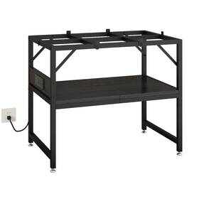 Metyerry 779367454503 15-20 Gallon Fish Tank Stand With Power Outlets Aquarium 2-tier S