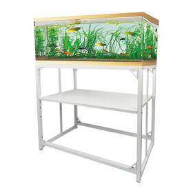 Mewsden B0dh31dxlk Fish Tank Stand 40 Gallon Heavy Duty Metal Aquarium Reptile Terrarium Breeder