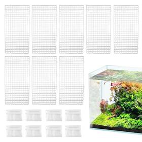 Mhllgn Yugangwanggegaiban30 15cm 8-g 8 Pack Transparent Acrylic Tank Lid With Clips Aquarium Hood Fis