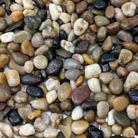 Midwest Hearth 645360707253 Natural Decorative Polished Mixed Pebbles 3/8 Inch Gravel 2-lb Bag Color