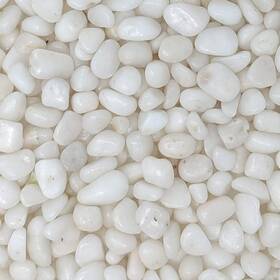 Midwest Hearth 645360707734 Decorative Polished White Pebbles 3/8 Inch Gravel 5-lb Bag