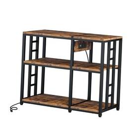 Milefa 753947437056 Reinforced 40-50 Gallon Aquarium Stand With Power Outlet Ultra-stable 750lbs