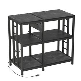 Milefa Asb03ab Reinforced 40-50 Gallon Aquarium Stand With Power Marble