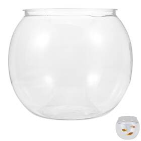 Mipcase 43ejjo0m4410943rdgacz Plastic Fish Bowl Round Goldfish Tank Small Betta Clear Fi
