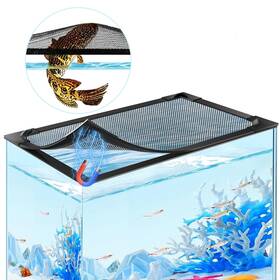 Mleju B0cn6cc2yn Magnetic Aquarium Fish Tank Lid Cover With Fresh Air Netting And Adjustable Diy Me