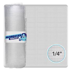 Mongsteraquatics Ppn45b Clear Mesh Netting Material - 4ftx5ft Plastic Screen White