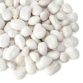 Mr. Fireglass B08cdbn913 Mr. 10lb White River Rocks 3/8 Inch Natural Decorative Polished Pebbles