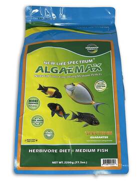 New Life Spectrum 702300 Algaemax Medium Pellet For Fresh And Saltwater Fish Bag 2200g