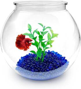 Newpol 445041881882 Mini Plastic Aquarium Starter Kits Fish Tank 0.8gallon/ 3l