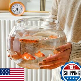 Newpol B0cnv9vxz3 3 Gallon Plastic Fish Bowl Aquarium Tank 11.5l Large For Betta Guppies