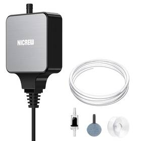 Nicrew B09jkhpt2s Nano Silent Aquarium Air Pump Aerator With Accessories For 10 Gal Tank