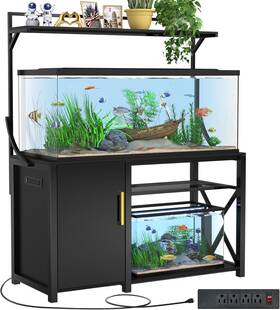 Ningbo B&b 313040955927 Gdlf 55-75 Gallon Fish Tank Stand Heavy Duty Aquarium With Power Outlet A