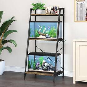 Ningbo B&b 445012427460 Gdlf 5-10 Gallon Fish Tank Stand With Plant Shelf Metal Aquarium Stor