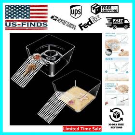 Niuohoy Hct-001 2 Pack Hermit Crab Water Tank Cage Accessories With Climbing Ramp H