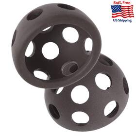 Norgail B0868kymnm 2pcs Aquarium Ceramic Fish Shrimp Breeding Rock Cave Shelter Decor