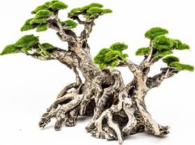 Novelsite B0bjpbj9nb Bonsai Tree Aquarium Decor - Faux Moss Fish Tank Decoration Rocks