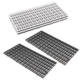 Obangong 601715533007 6 Pcs Grid Divider Tray Egg Crate 11.8inch Louvre Aquarium Fish Tank Bottom I