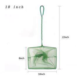 Onestop-stores 705353138454 Portable Fish Net Long Handle Square Aquarium Accessories Tank Landing