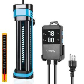 Orlushy B0ds223c7w 800w Submersible Aquarium Heater Digital Display 80-175 Gal Tank